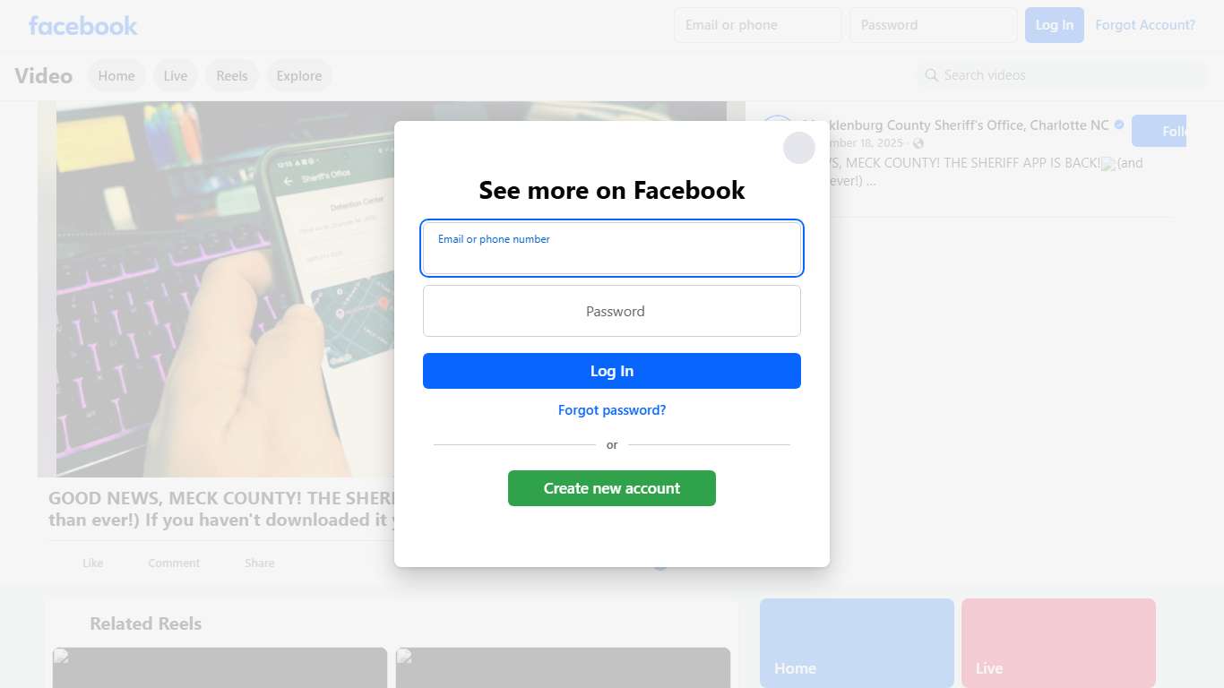GOOD NEWS, MECK COUNTY! THE SHERIFF APP IS BACK!📱(and better than ever!) If you haven't downloaded it yet, now's the time and don't forget to tell your friends and family, too! Stay connected with MCSO right at your fingertips. ✅ Free to download ✅ Available on Apple App Store and Google Play Just search, "Mecklenburg Co Sheriffs Office" or Mecklenburg CSO" in your app store, or scan the QR Code on the flyer in the video below. Mecklenburg County Sheriff's Office, Charlotte NC Facebook